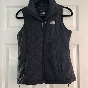 The North Face Diamond Quilted Zip-Up Vest Black